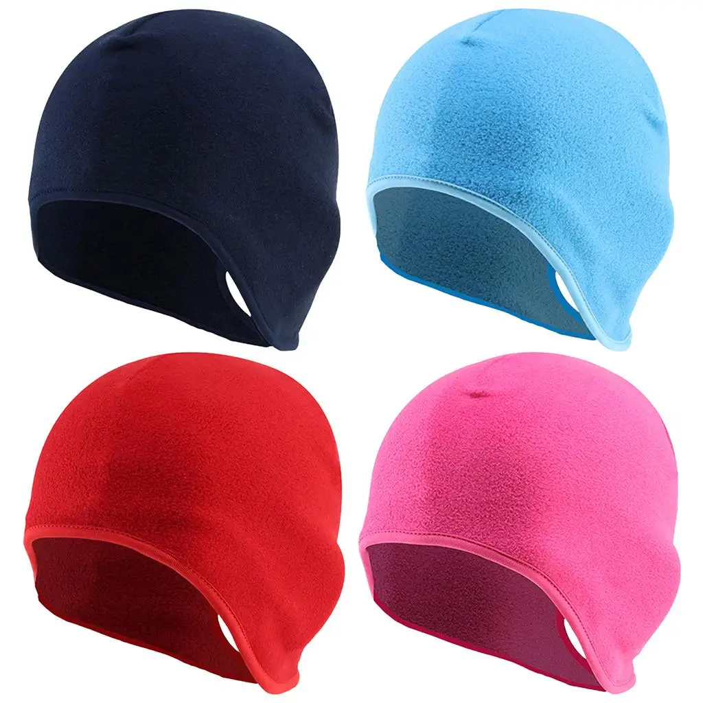 Breathable Skull Caps Cycling Hat Helmet Liner W/ Ponytail Holes for Girls