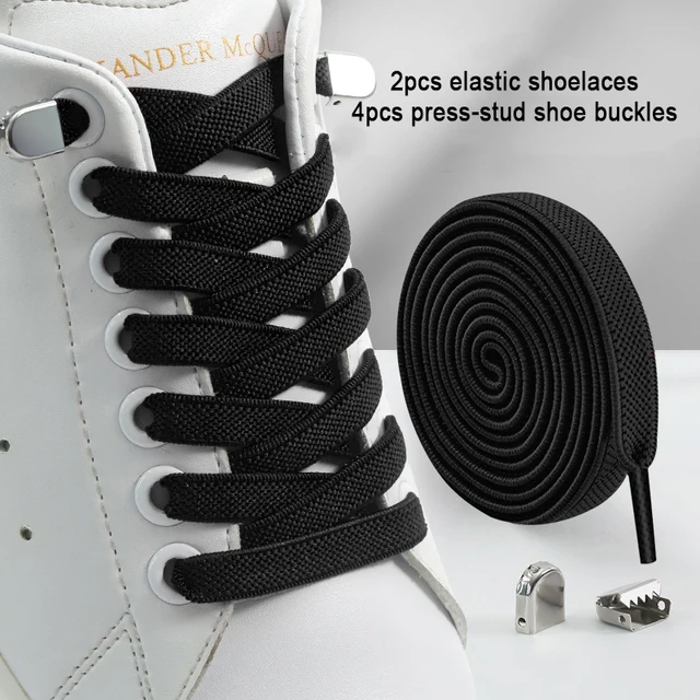 1 Pair Unisex Elastic Cross Buckle Shoelaces Quick No Tie Lazy Shoe Laces  Kids Adult Sneakers Laces Strings Shoe Accessories - Shoelaces - AliExpress