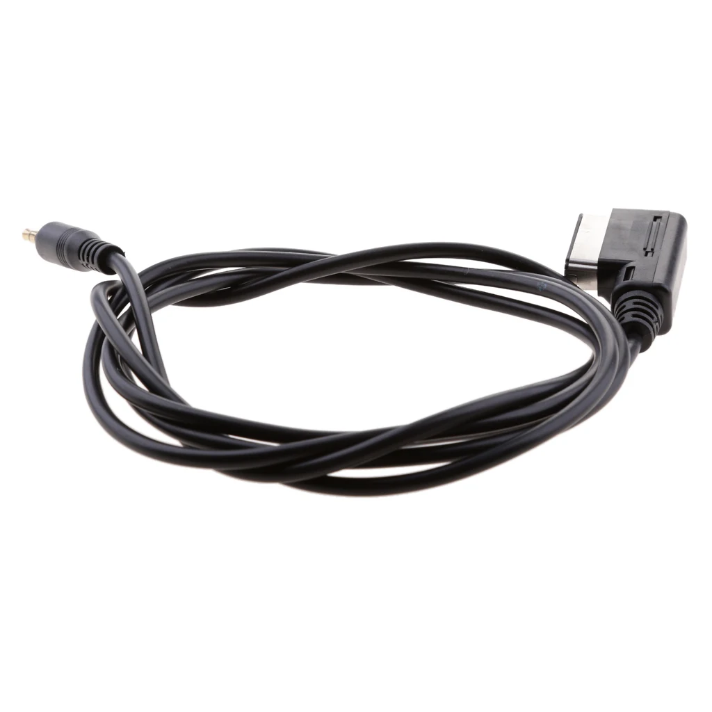 3.5mm Male AUX-In Audio Stereo Cables Adapter for Audi A3 A5 S5 Q3 Q7 2009-