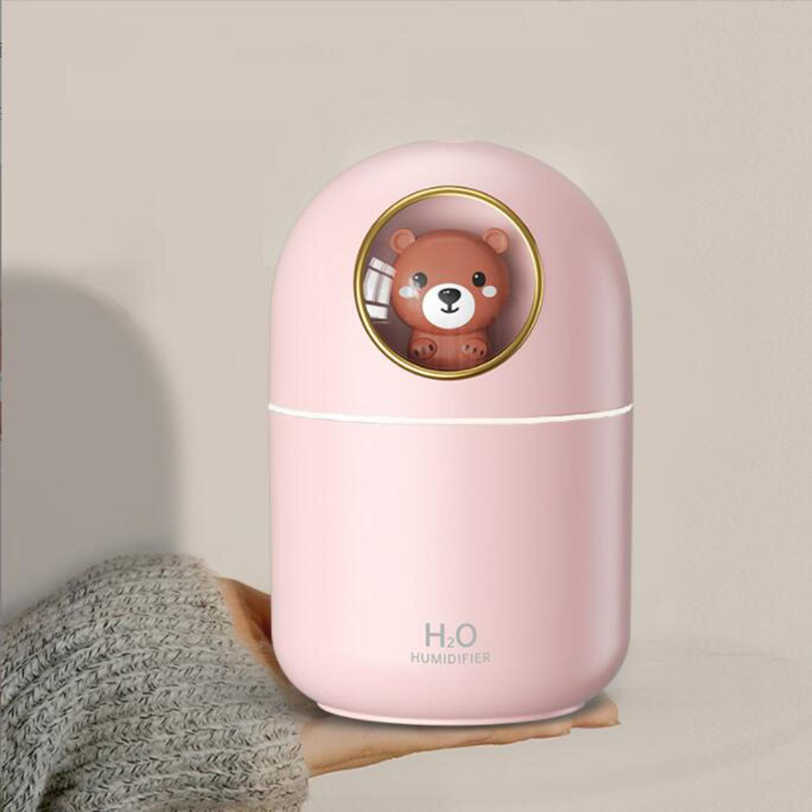 Cute Air Humidifier  Auto Shut-Off Silent LED Night Lamp Diffuser  USB for Bedroom Office