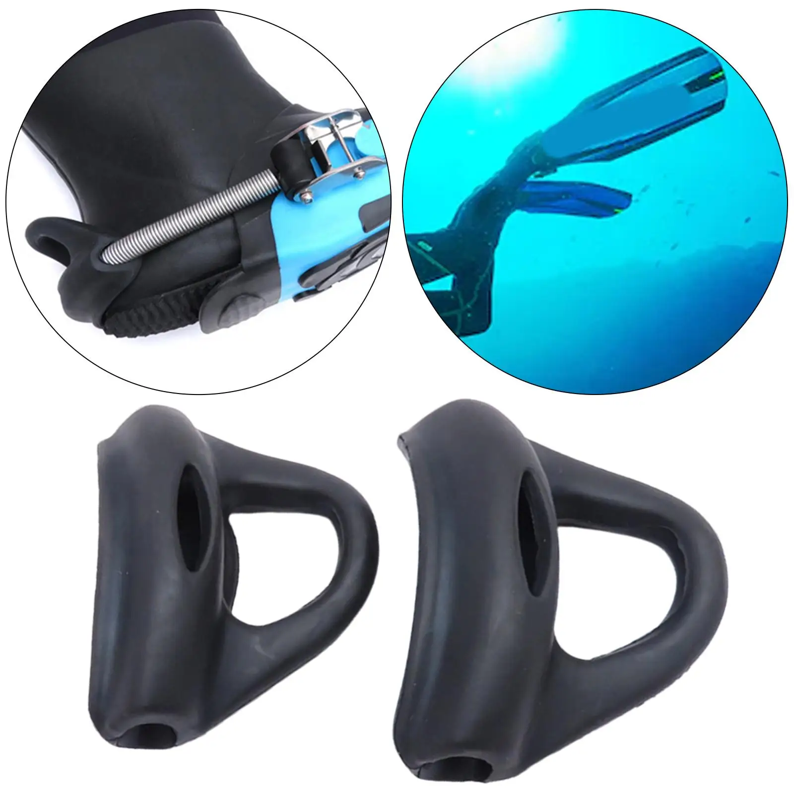 Premium Diving Strap Heel Replacement Non Slip Spare Parts Buckles Comfortable Shoe Lace Heel for Canoeing Snorkeling Swimming