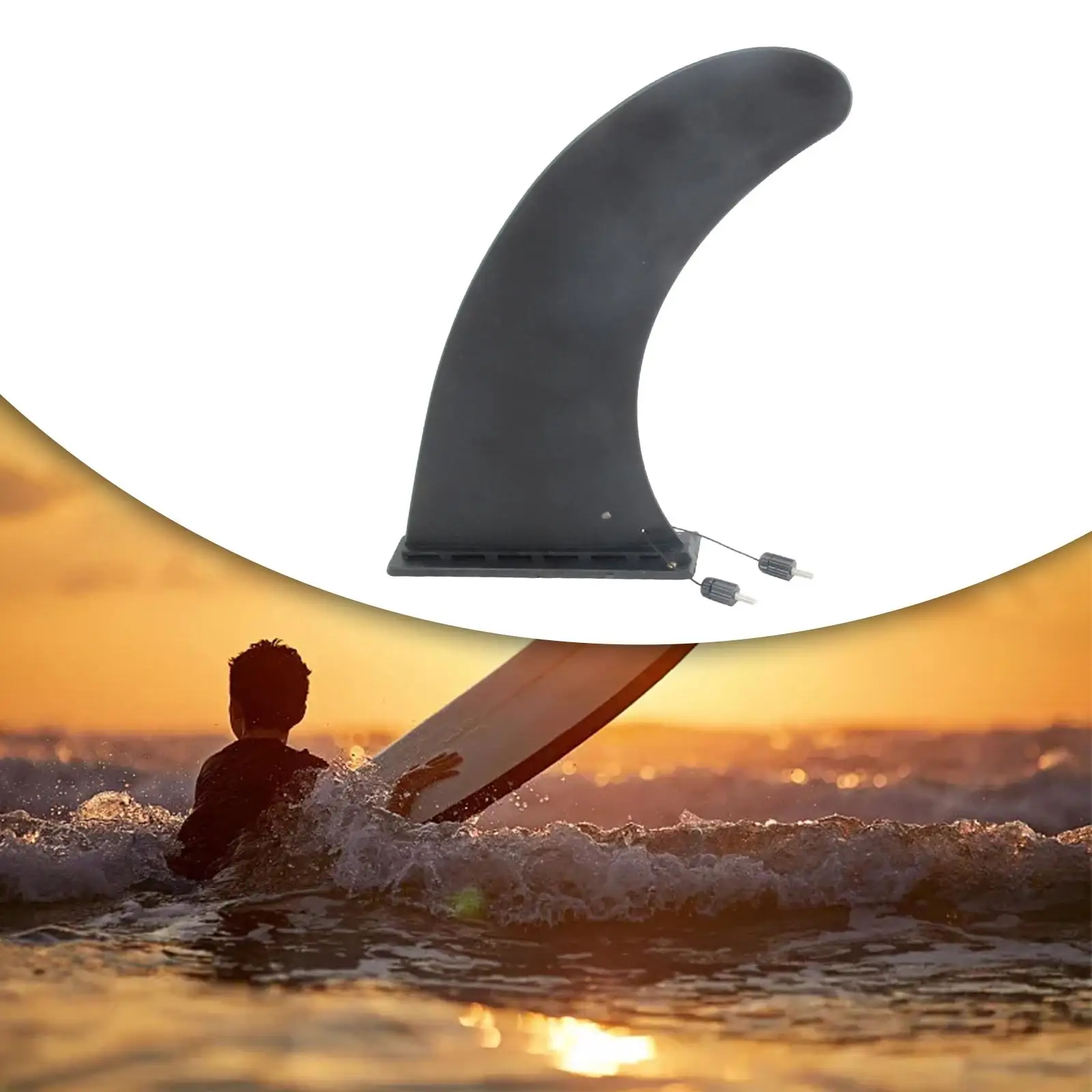 Universal Surfing Fin Replacement Kayak Fin Surfboard Fins for Long Board Paddleboard Water Sports