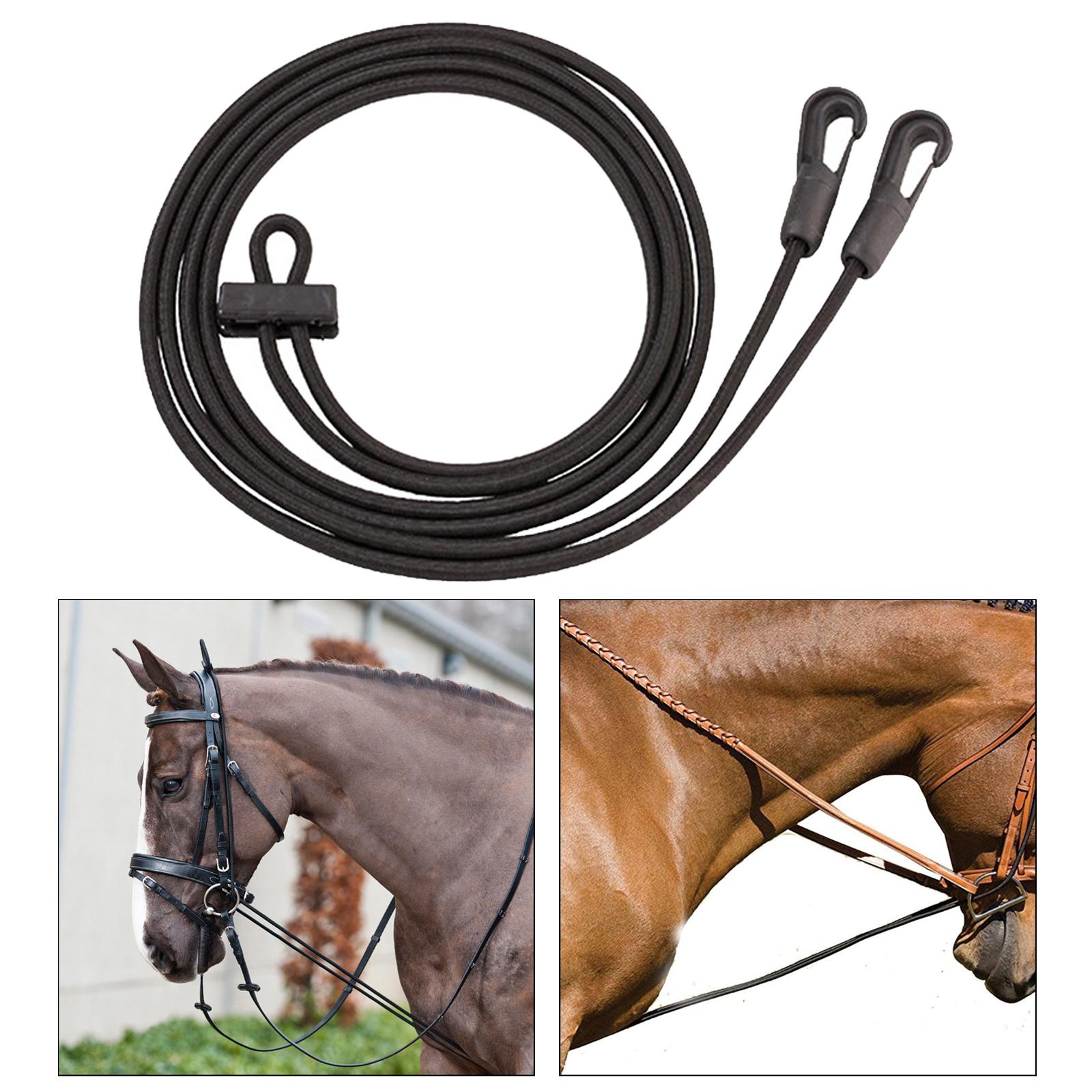 3M Horse Roping Reins Pulling Training Rope Comfortable Elastic Neck Stretcher for Equestrian Accessories Grooming Correct Aid