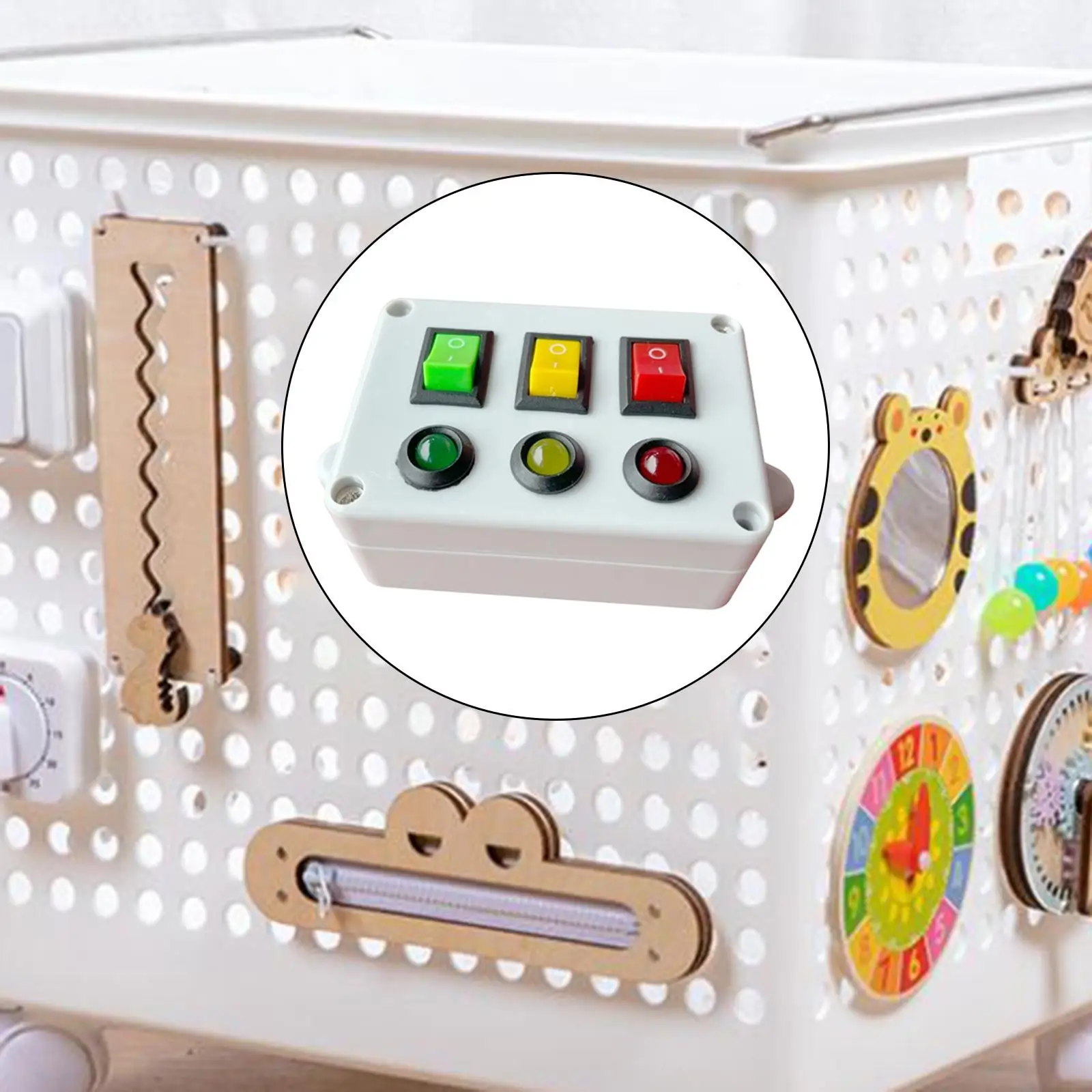 Sensory Busy Boards Accessories Light Switch Button Puzzle Cognition Game