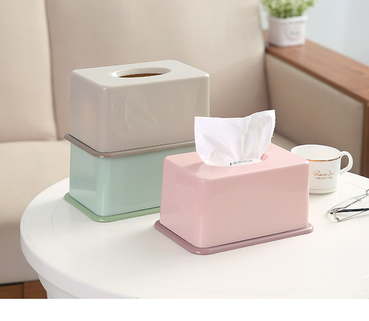 Description Picture 2 of itemCreative home coffee table living room napkin plastic storage elevated drawer box