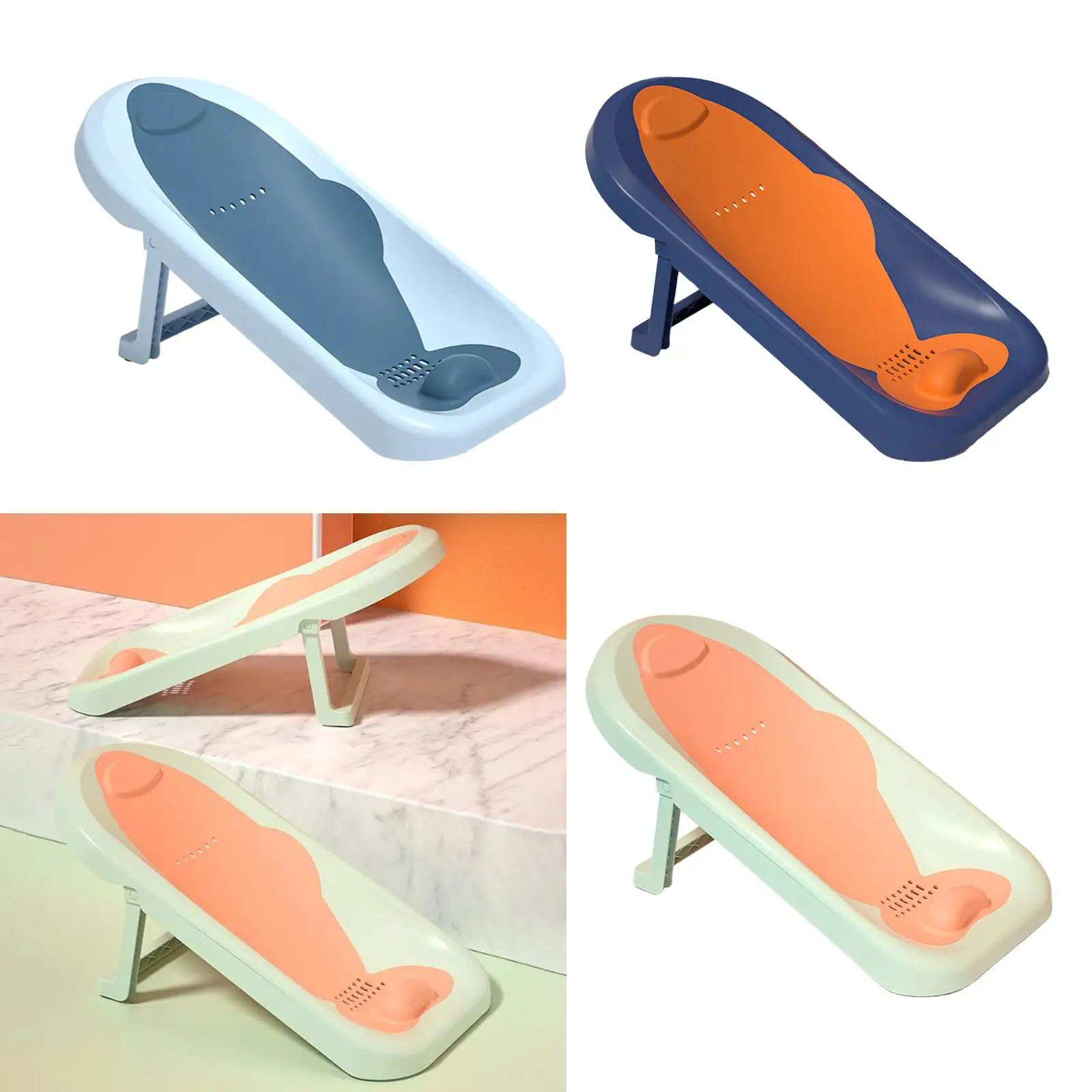 bath Seat Support Rack Thicken Soft Non Slip Use from Birth until Sitting up Lounger Bathtub Mat for Baby Infant Toddler