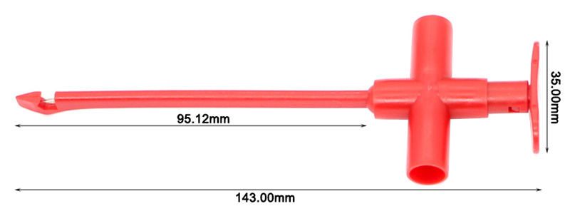 Puncture Probe, Spring Loaded Leads, Connect 4mm Banana Plug, 2Pcs