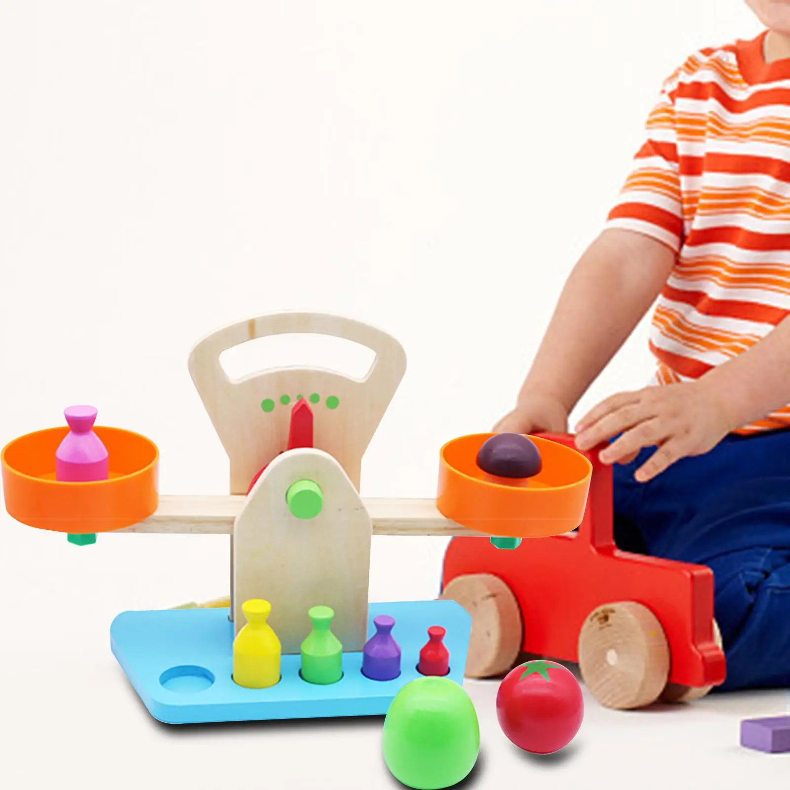 Balance Math Game Balance Scale Cognitive Baby Developmental Toy for Children