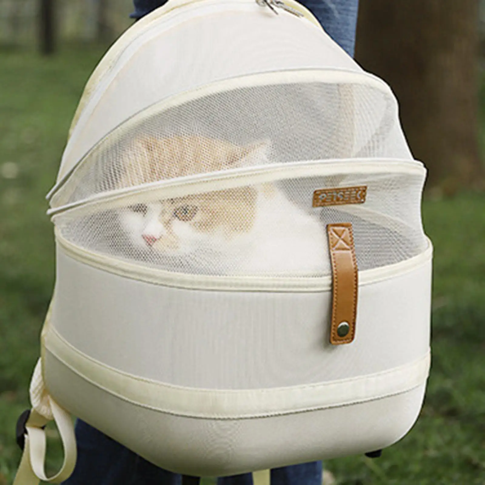 Portable Pet Backpack Carrier Cat Dog Kitten Small Animal Bag for Travel