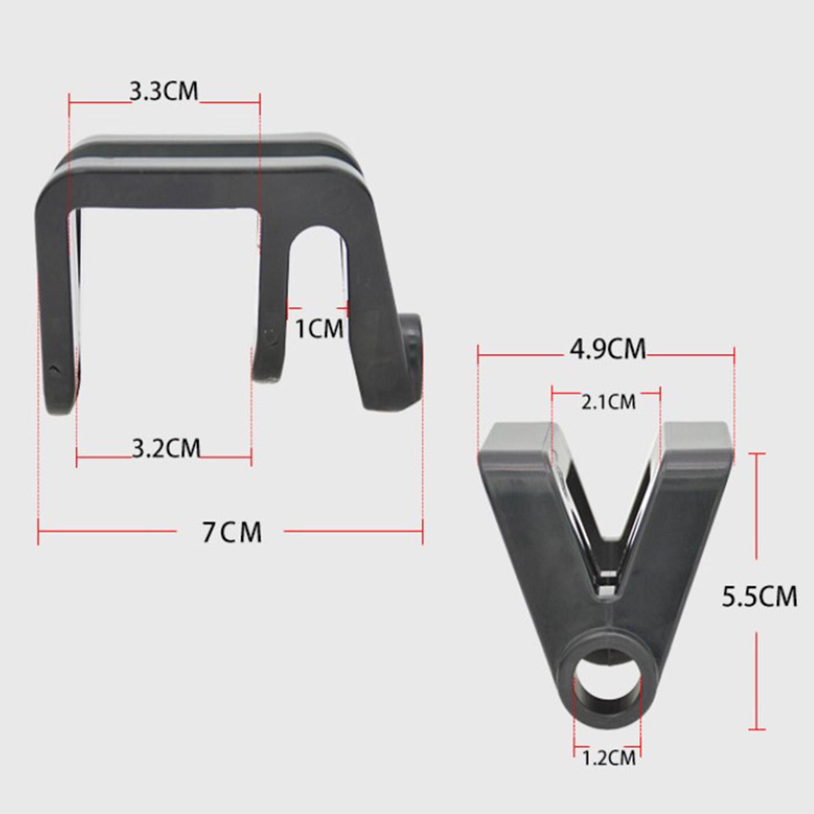 4PCS Boat Fender Clips for Pontoon Docking Rail Clip Durable Pontoon Boat Square Rail Fender Cleats 