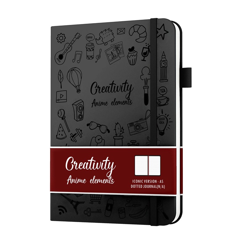 Caderno de couro tted, criativo, bullet, para