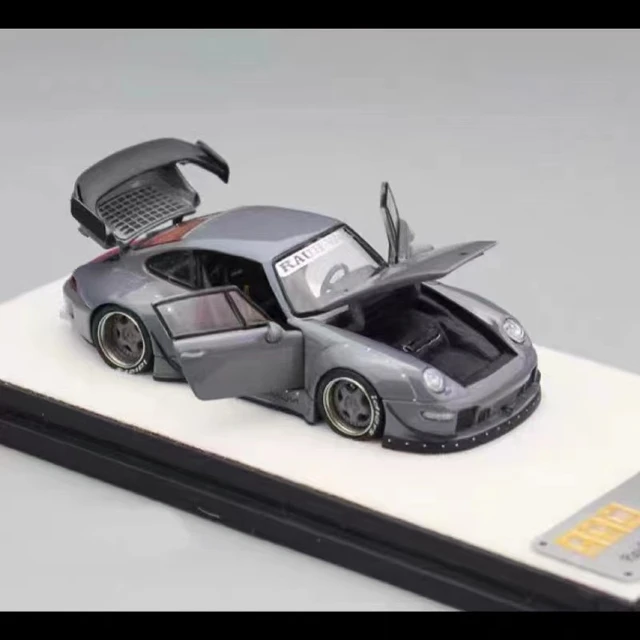 PGM 1:64 911 RWB 993 Cement Gray Pors DieCast Ordinary Model Car 