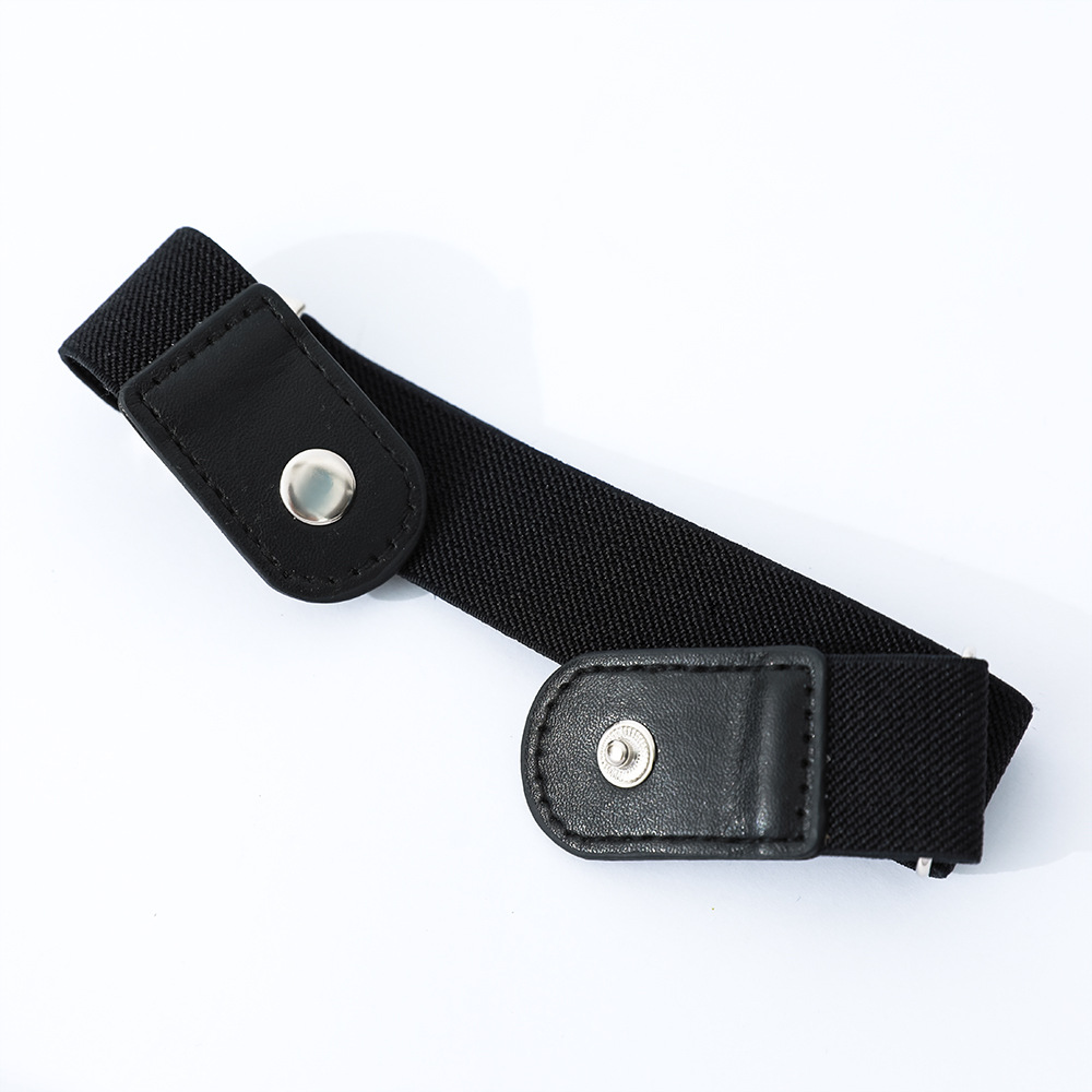 2pcs No Buckle Stretch Belt for Women Men Girls Boys Junior Jeans Pants Comfortable Buckle Free Invisible Elastic Waist Belt