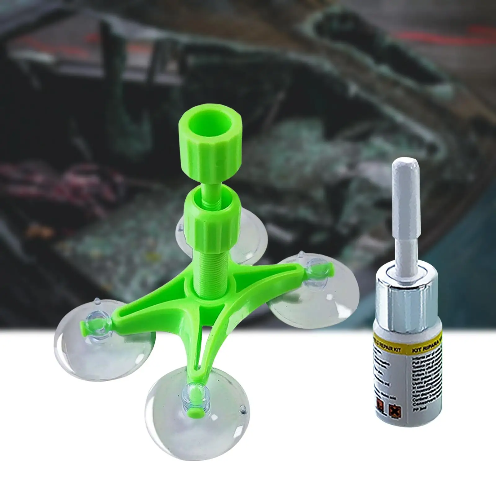 Automotive Windshield Crack Repairing Kit, for Small Damages Windscreen Chip Repair Tool