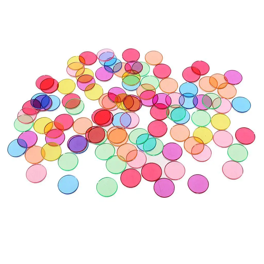 Colorful Plastic Round Chips for Scientific Magnetic Experimental