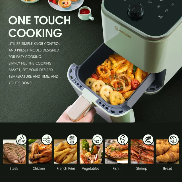 Beautiful 6 Quart Touchscreen Air Fryer, White Icing by Drew Barrymore -  AliExpress