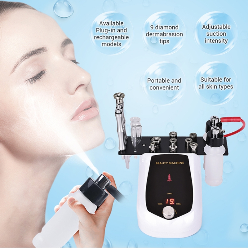 Best of 3 IN 1 Diamond Microdermabrasion Hydra Diamond Beauty Machine Water Spray Suction Blackhead Exfoliation Face Peeling Skin Tools Reviews & Tips - Image 3