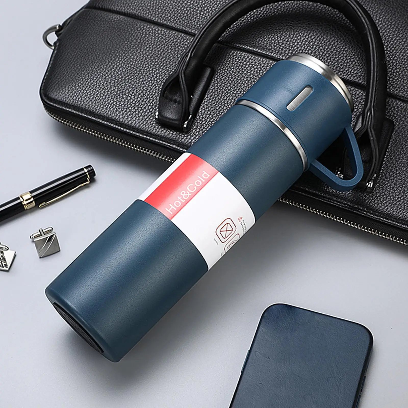 Vacuum Bottle Business Trip Water Bottle up to 12 Hours Vacuum Insulated Beverage Bottle Vacuum Insulated Jug for Camping Gifts