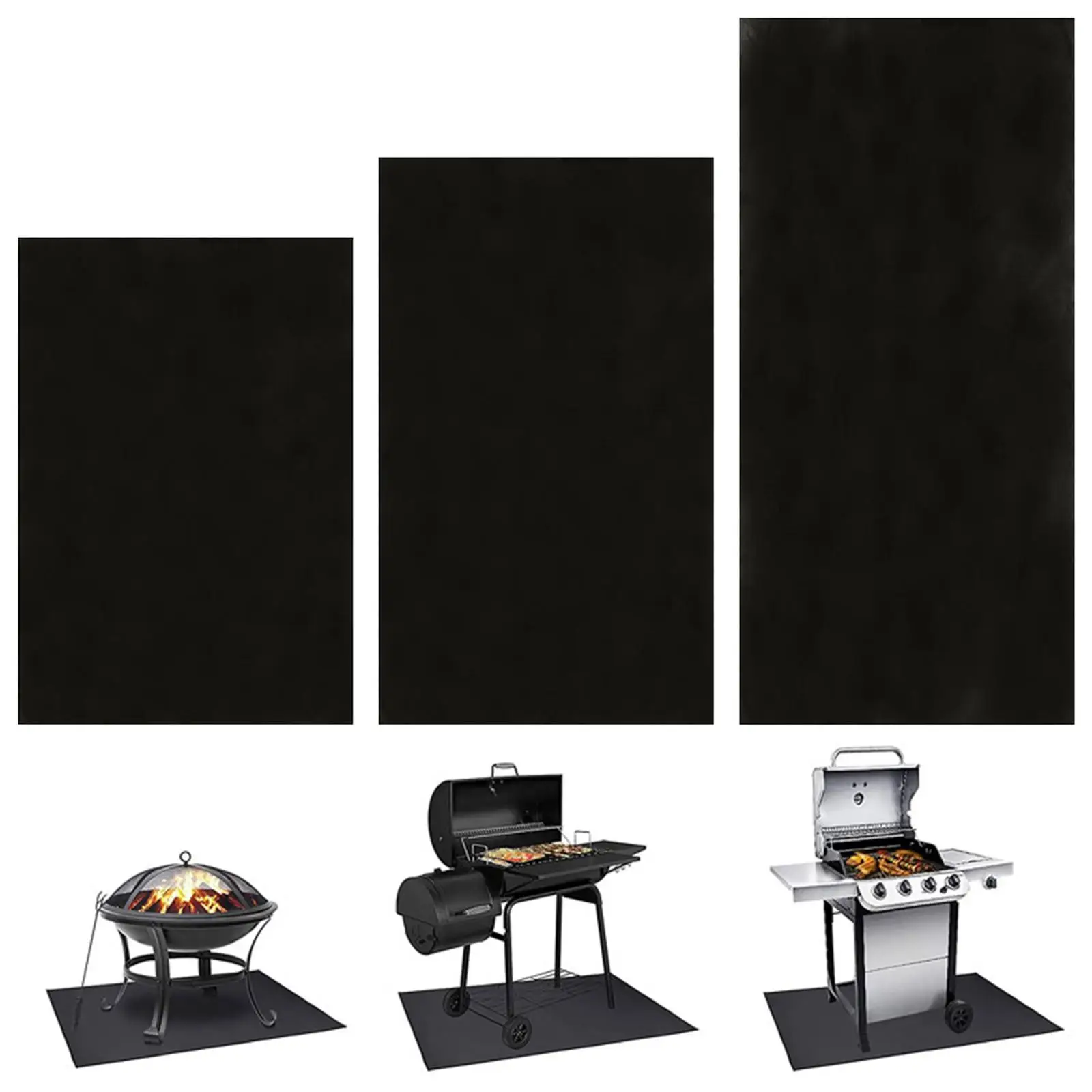 Fireproof Deck  Cover Fire  Mat  Patio Lawn Deck Fire Resistant Pad under Grill Mat BBQ Mat Barbecue Tool