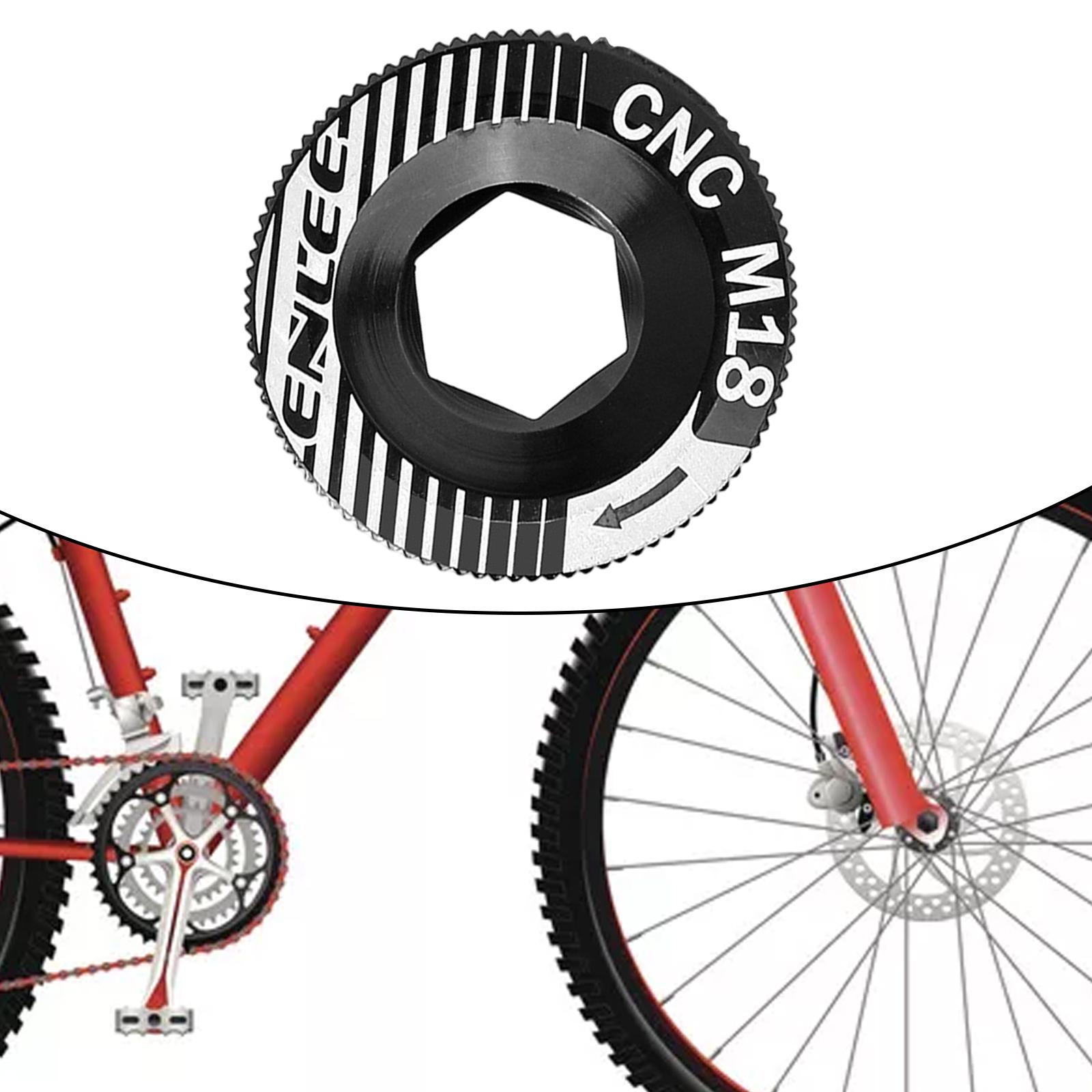 Bicycle M18 Crank Arm Cover Hat BMX Bike Chainwheel Crankset Bolt Threads Cycling Crank Arm Fixing Bolt Accessories Gear