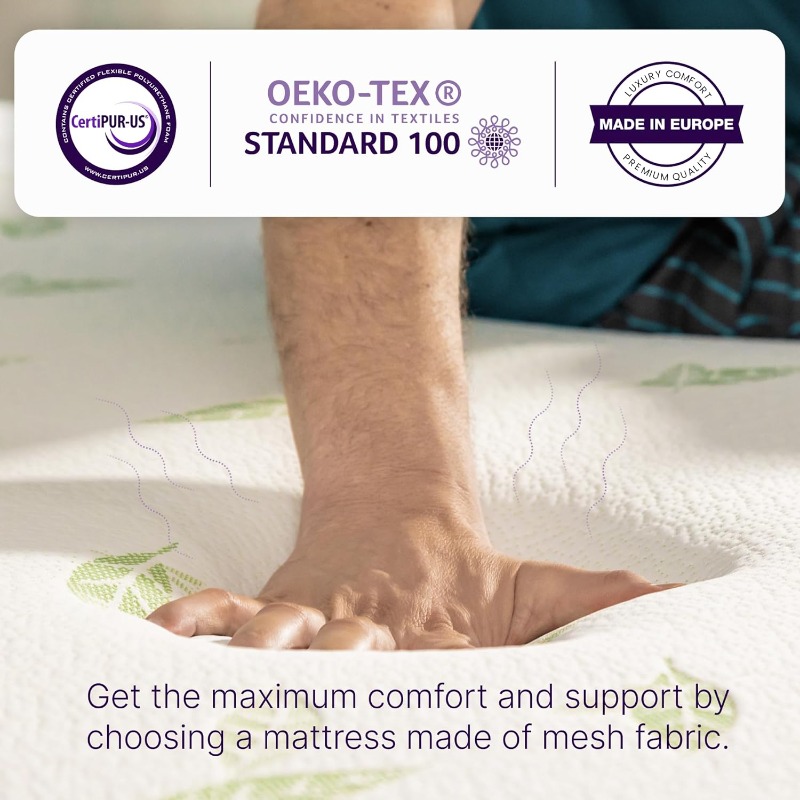 Description Picture 3 of itemNapQueen Anula, Twin 12'' Green Tea Memory Foam Mattress, Bed in a Box