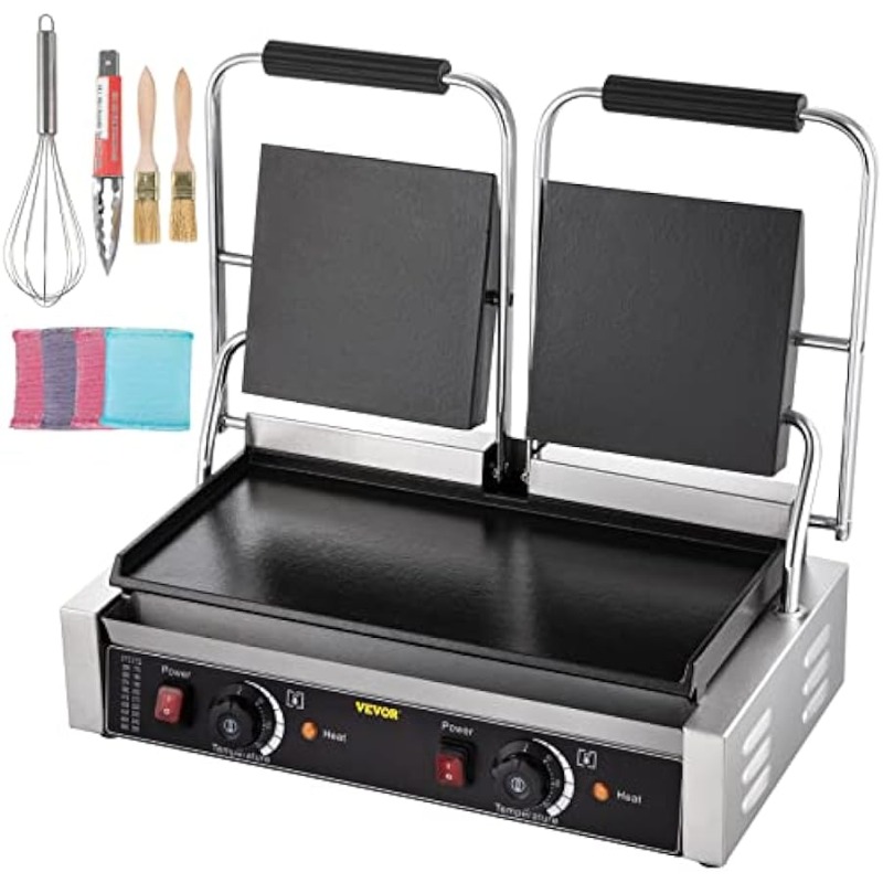 Title 1, Happybuy Commercial Sandwich Panini Press Grill...