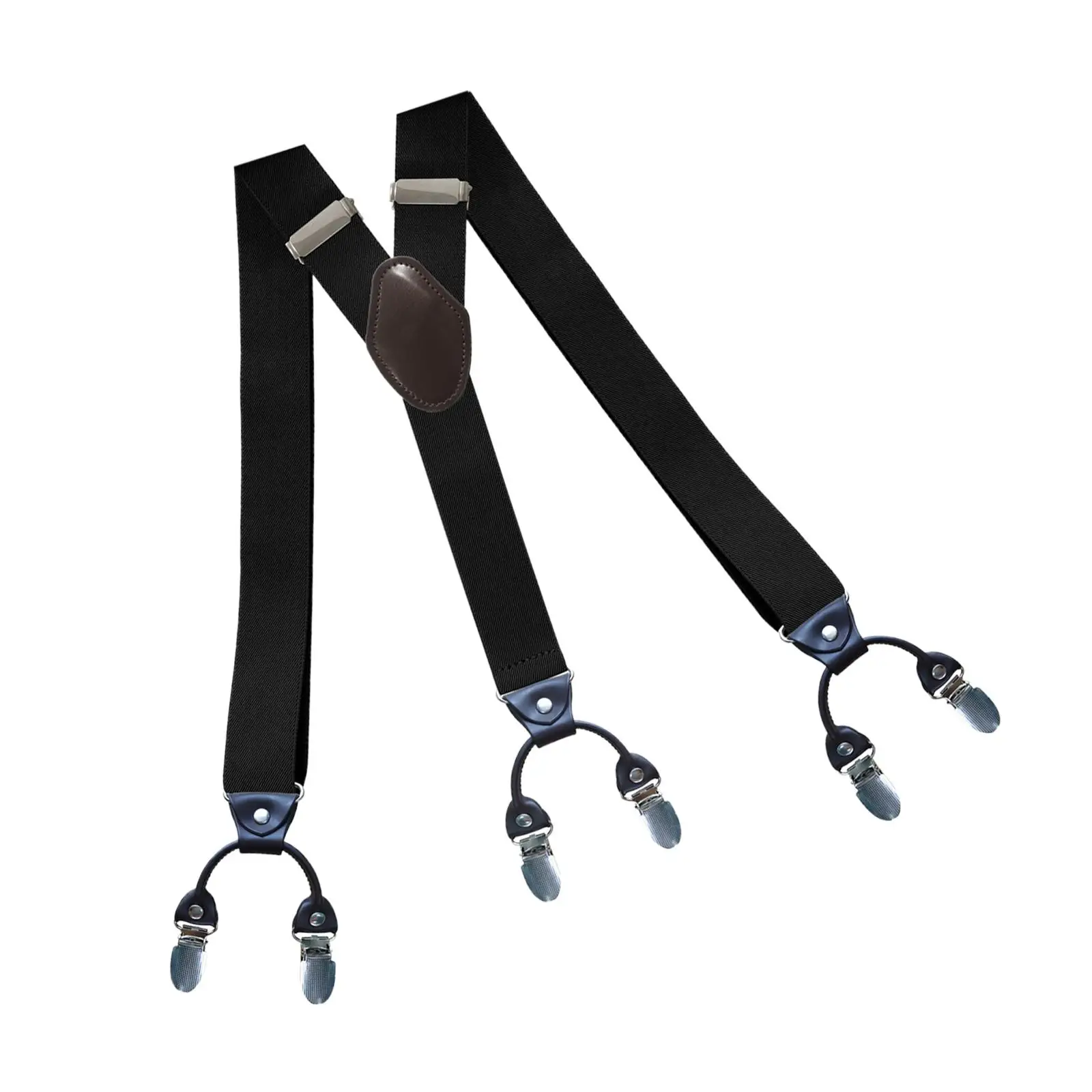 Casual Men Suspenders Clip Buttons Adjustable Comfortable Elastic Heavy Duty