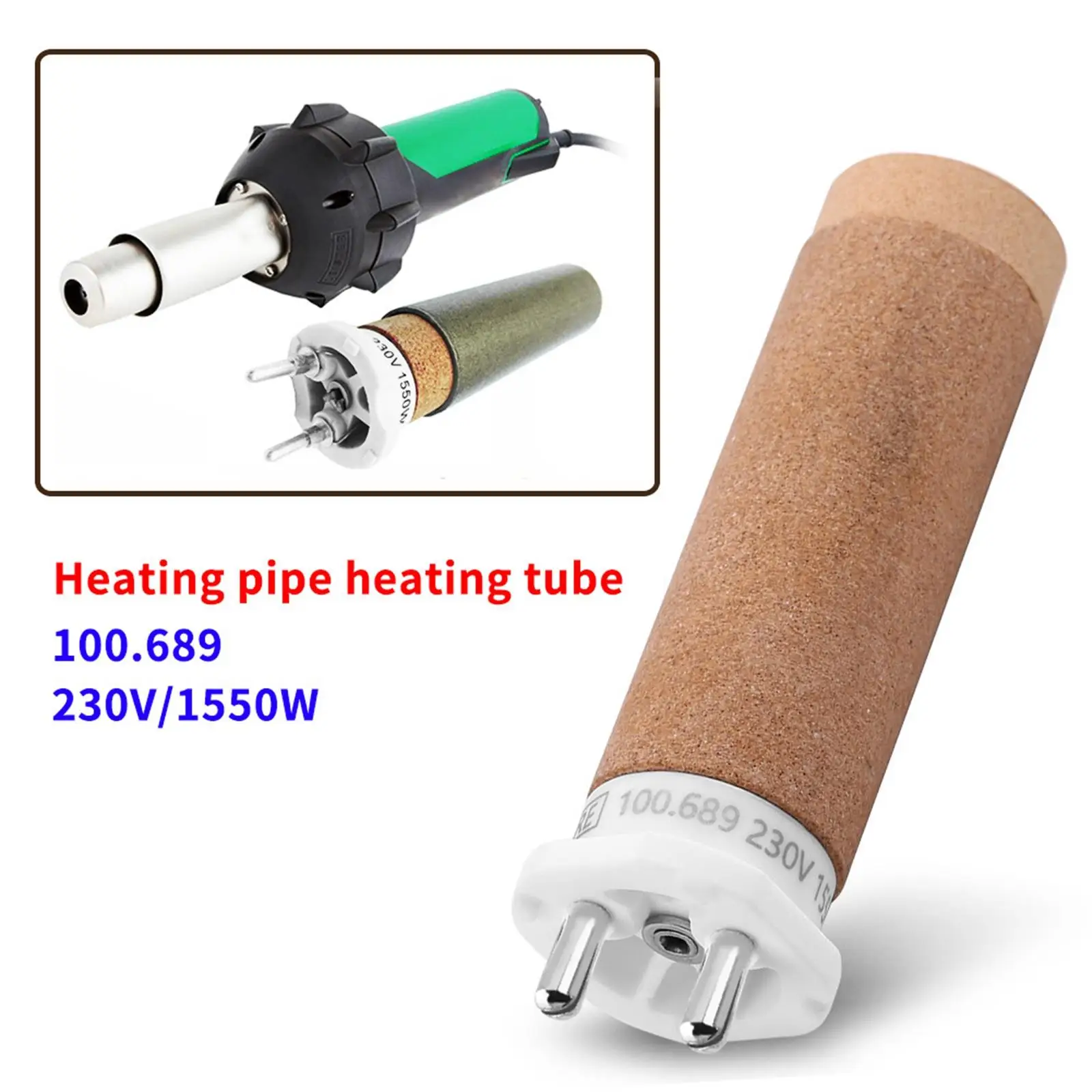 Ceramic Heating Elements 230V 1550W 100.689 Diameter 26mm Heating Core for Handheld Hot Air Plastic Welder Gun Heat Sealing