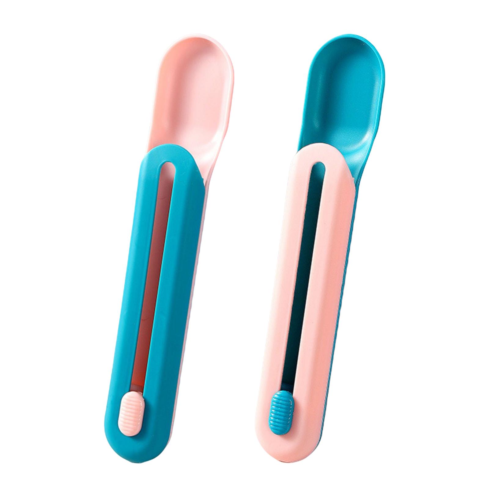 Cat Dog Treats Feeding Spoon Cat Strip Squeezer Puppy Kitty Liquid Food Feeder Plastic Pets Tableware Portable Cat Feeder