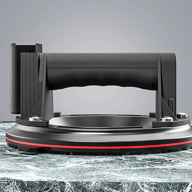 FTJKGH Ventouse électrique Pour Carreaux, 2 Pièces 8" élévateur à Ventouse En Verre Avec Manomètre élévateur à Ventouse 250 Kg Ventouse De Levage Lourde En Verre Ventouse Pour Carreaux, Marbre, Verre