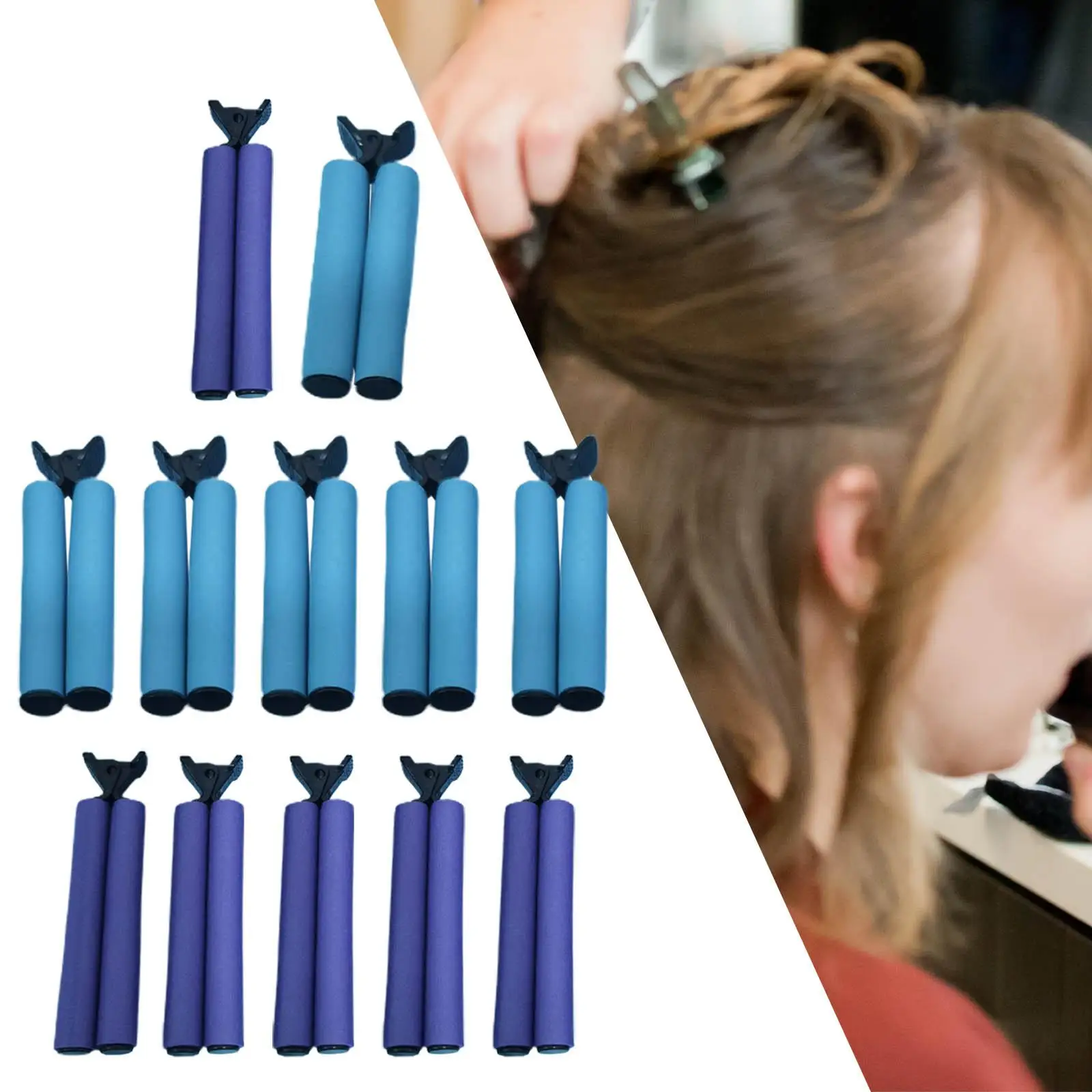 Heat Insulation Clip 12Pcs High Temperature Resistant Perm Perm Insulation Clip for Barber Shop Save Time Girls