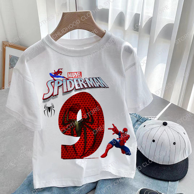 T-shirt enfant spider-man avec nom - TenStickers