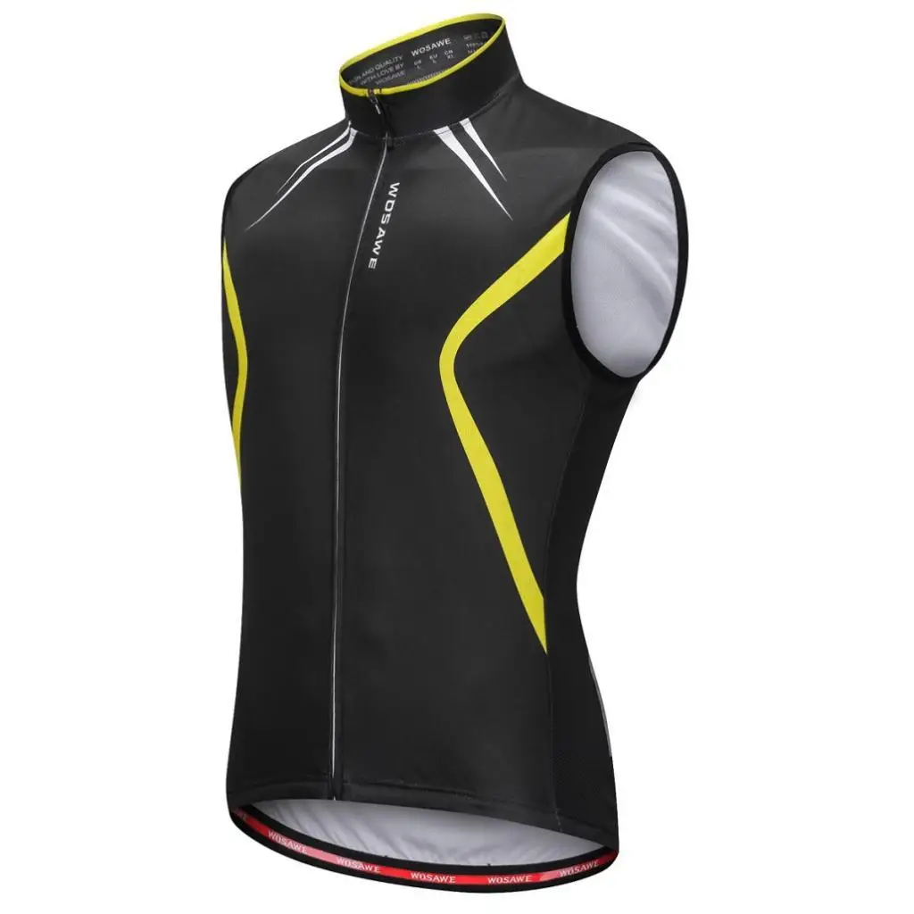 Reflective Sleeveless Cycling Vest Wind Coat Windbreaker Jacket Sportswear Outdoor Size M-3XL