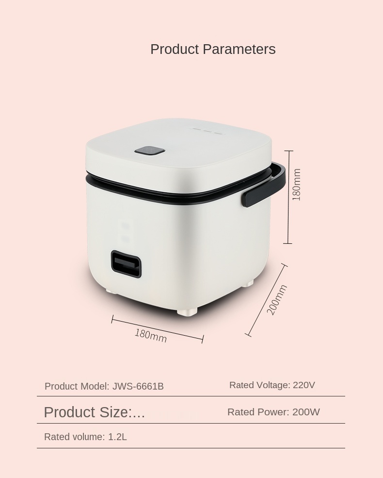 Title 19, 1.2L Rice cooker 1-2 people rice cooker small h...