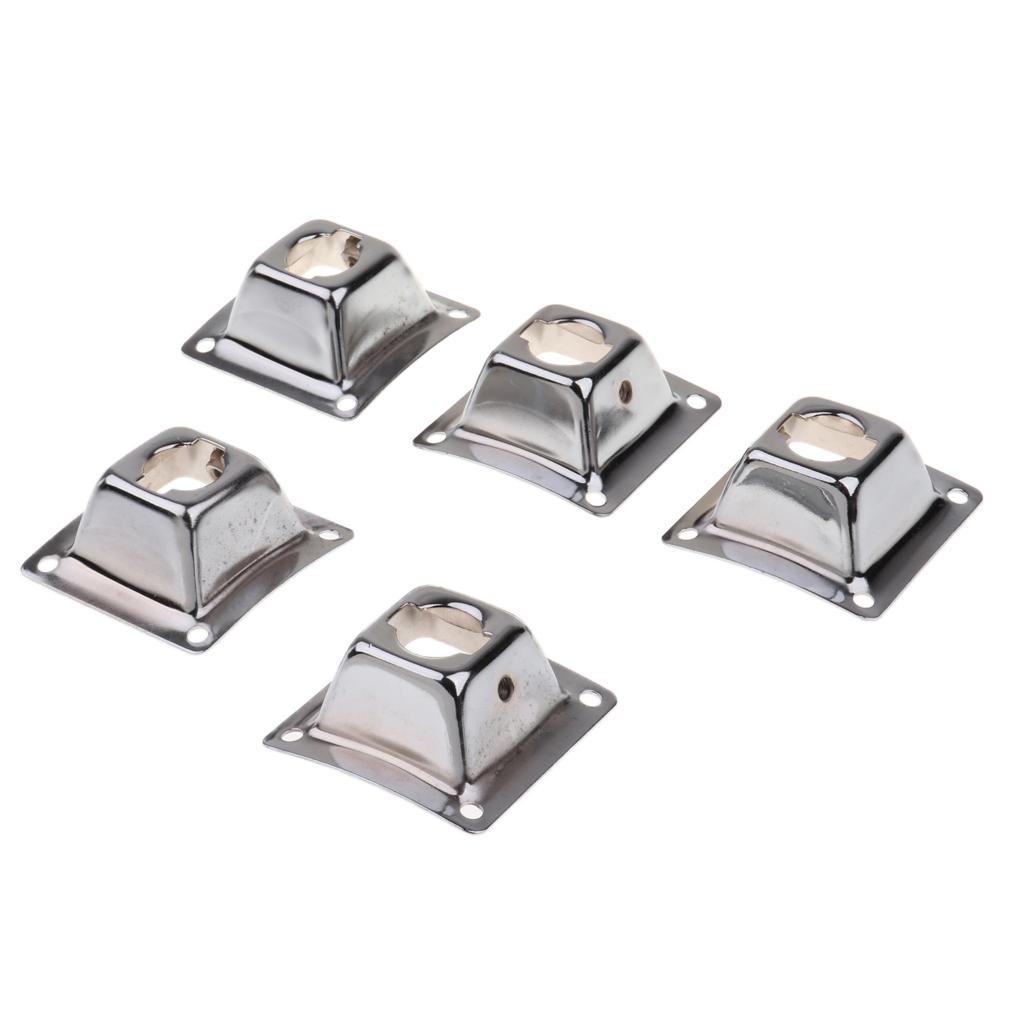 5 Pieces Drum Squre Holder Base Plate Drum Holder Mounting Plate For Drummer