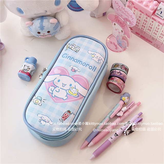 Kawaii My Melody Cinnamoroll Kuromi Double Layer Large Capacity