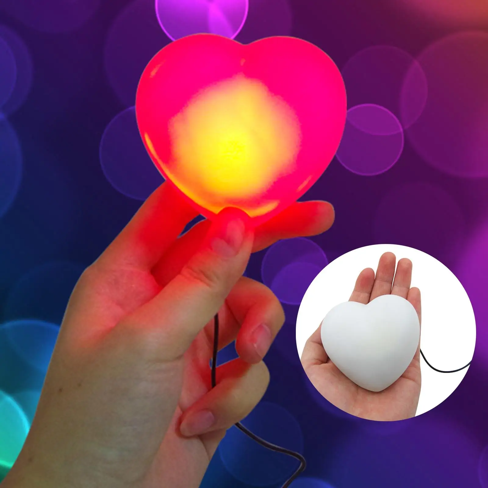 Light On Chest Decoration Tricks Props Comedy Accessories Magic Props Heart Chest Heart Shaped for Party Valentine Graduation