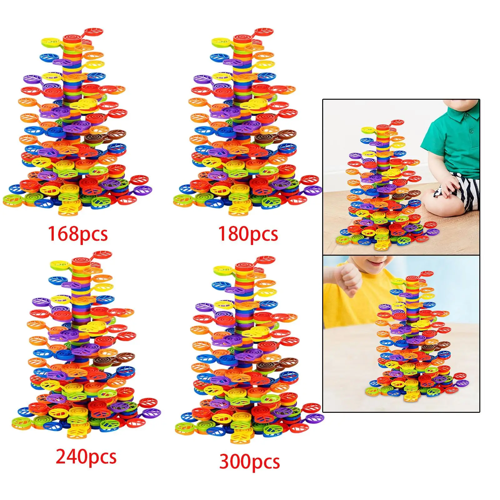 Balance Game Building Toys Early Learning Fine Motor Skill Tree Stacking Blocks for Children Boys Age 4 5 6 Girls Holiday Gifts