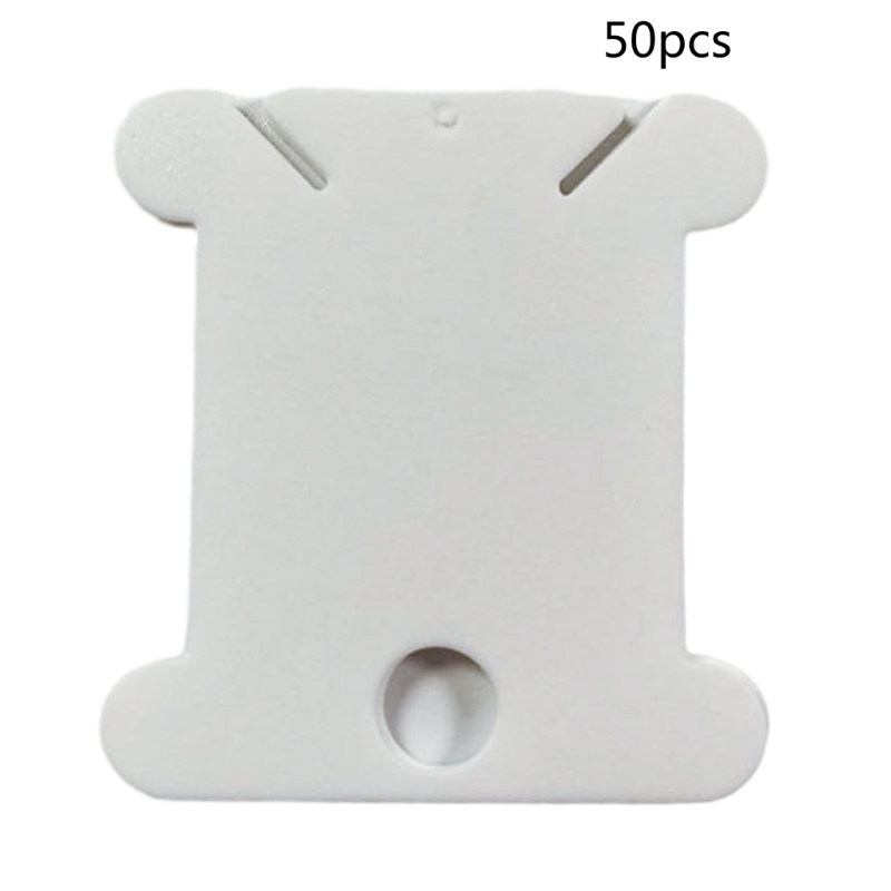 Description Picture 3 of item50 Pieces Plastic Thread Organiser Bobbins Floss Bobbins, Floss Winder for Embroidery/Sewing Thread Storage Drop shipping