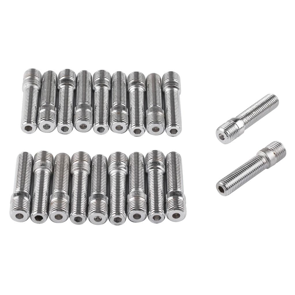 20 Pieces Universal Lug Nuts Conversion Screw Adapter 14*1.5 M5