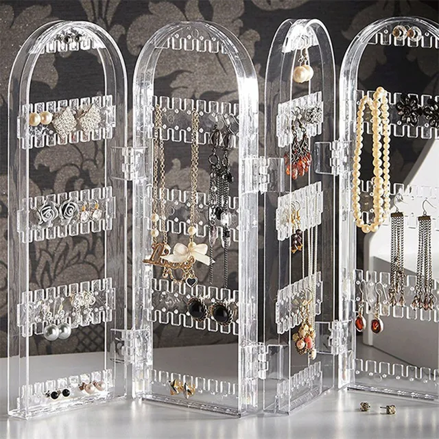 Dangle Stud Hoop Earring Holder Organizer Jewelry Storage Rack