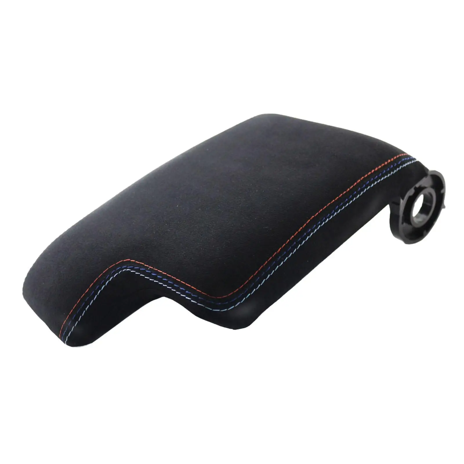 Vehicle Center Console Armrest Cover Replacement Waterproof Synthetic Leather Protector Pad Fit for BMW E46 99-04