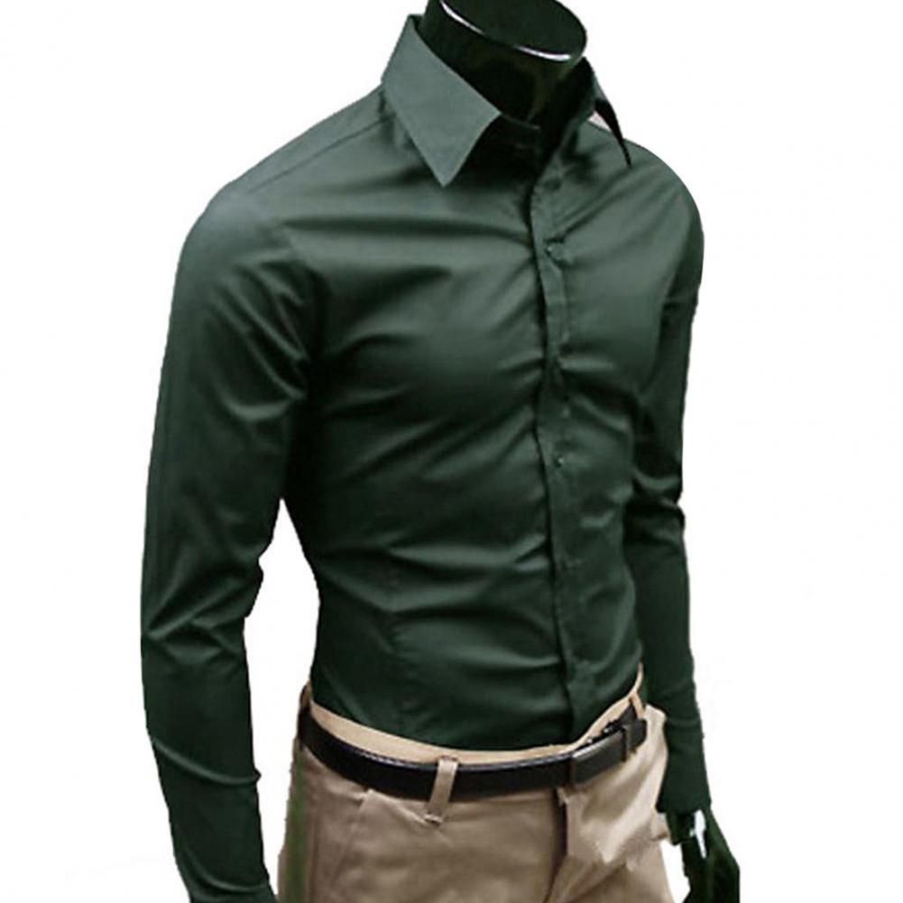 Title 1, Elegant Business Shirt Button-down Closure Cott...