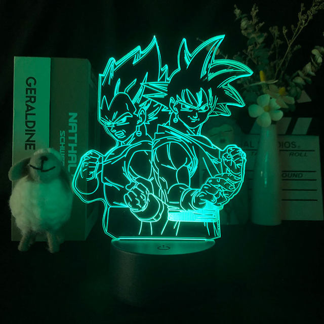 Dragon Ball Son Goku Lâmpada LED Super Saiyan Ultra Instinto Goku Luta  Anime 3D Night Light Manga Lampara Presente Lampara Colorido - AliExpress