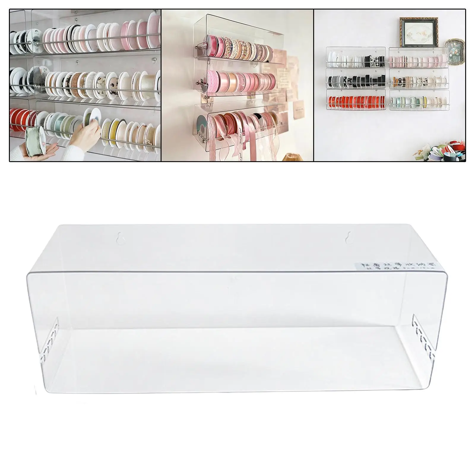 Washi Tape Organizer Sewing Thread Spool Rack Transparent for Home Sundries