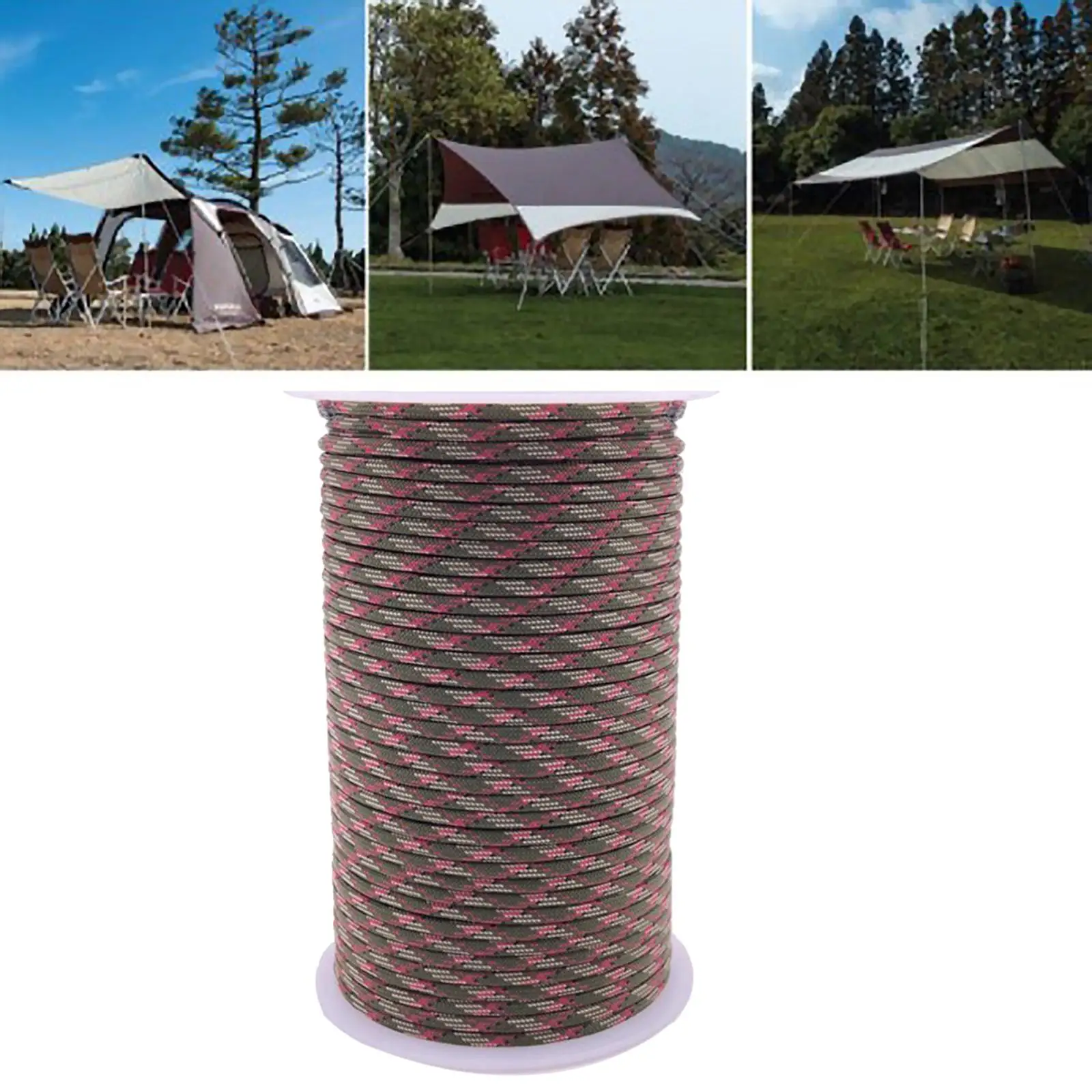 Paracordaaa Cord 550 Multifunction Paracordaaa Ropes 328 Feet, Tent Rope Parachute Cord Outdoor Survival Rope Making