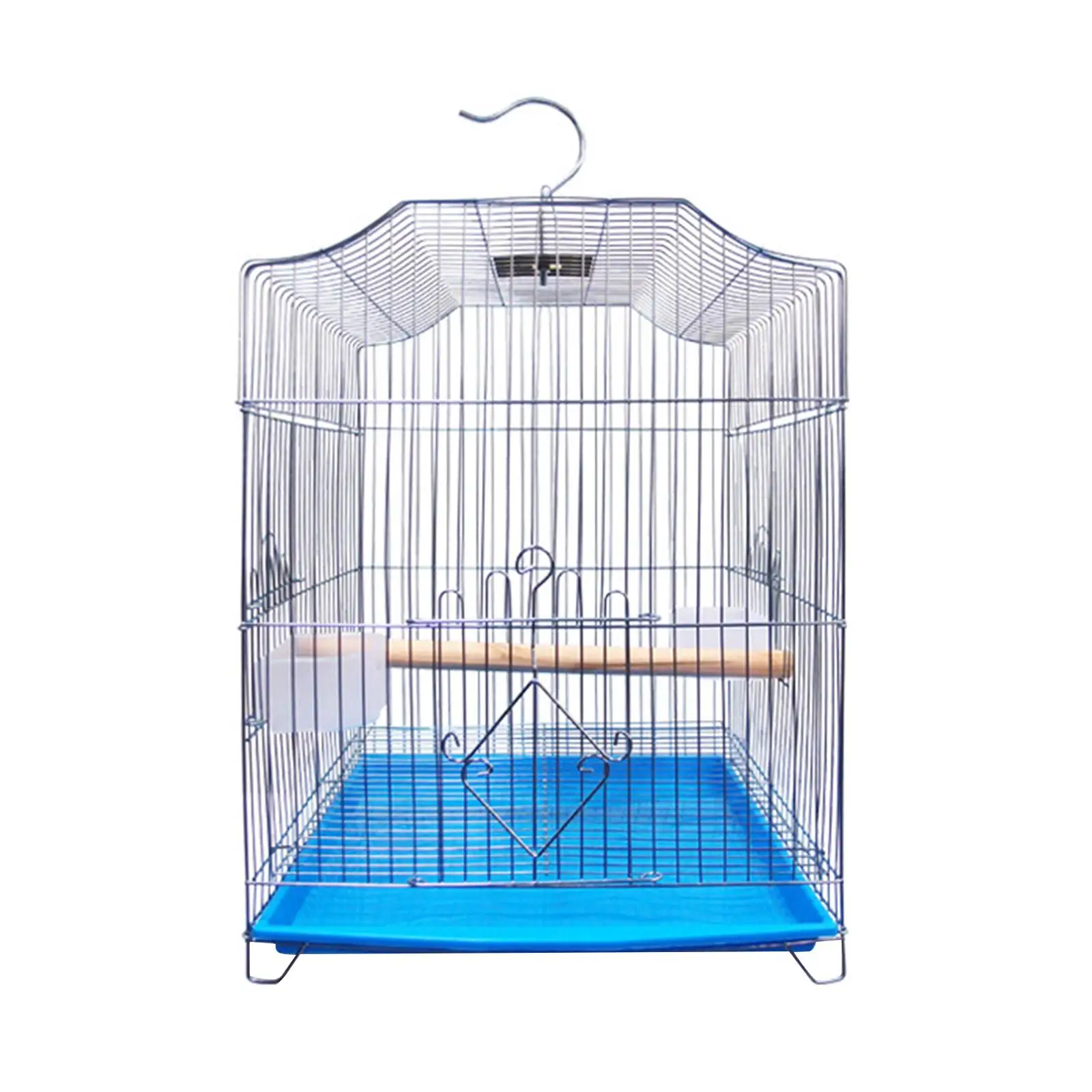 Square Birdcage Parrot Stand Cage House Supplies for Parrot Parakeet Lovebirds Cockatiel