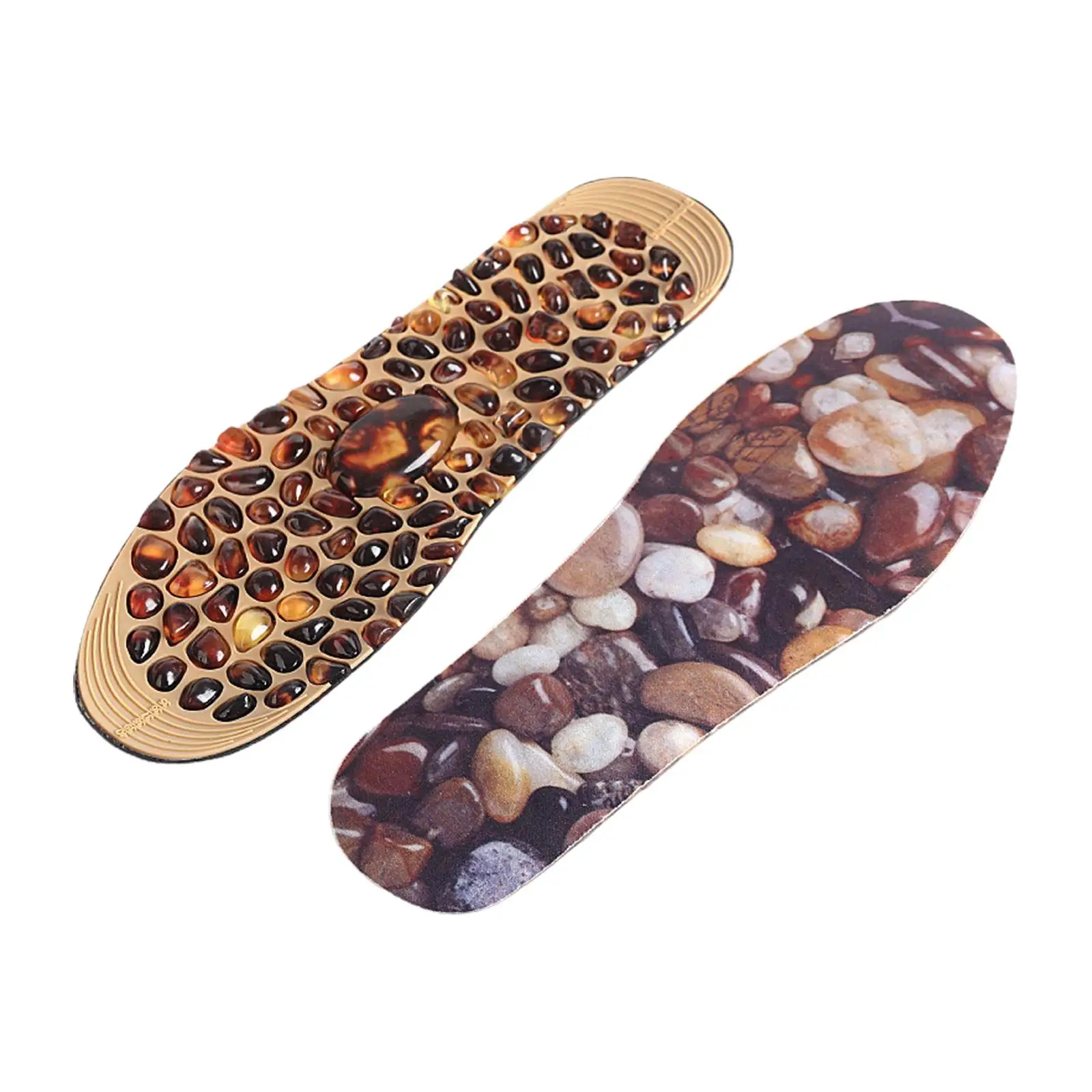 Faux Cobble Insole Can Be Cut Acupressure Reflexology Insoles Point Massage Insole Shoes Inserts for Slipper Men Women