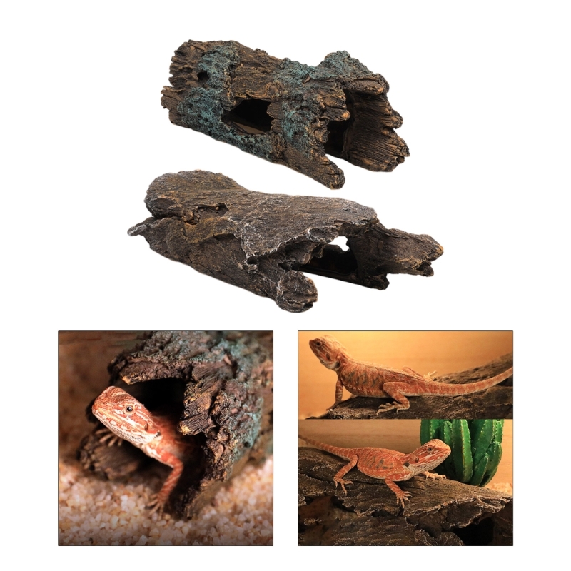 Title 22, Reptiles Hideout Tree Trunk Simulation Landscap...