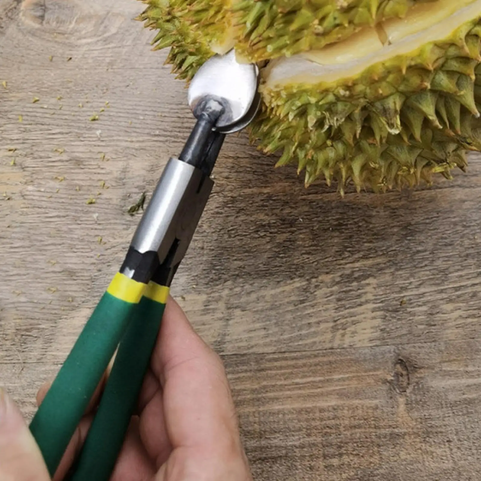 Durian Peel Breaking Tool Durable Peeling Smooth Durian Opener Manual Durian Shelling Machine for Kitchen Restaurant Household